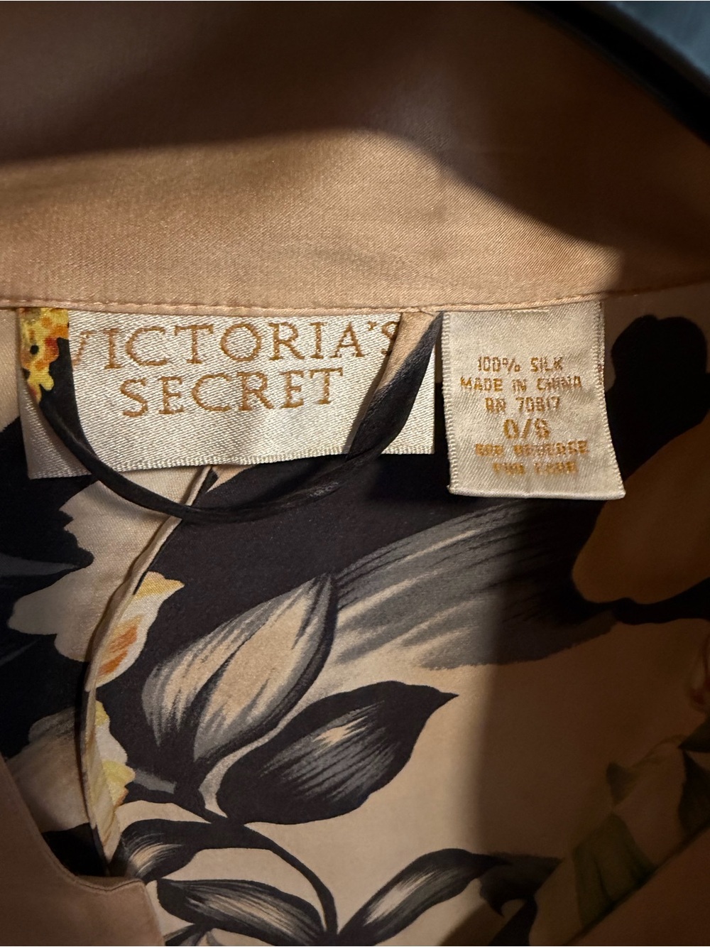 Vintage Victoria's Secret 100% Pure Silk Kimono Maxi Robe Floral Y2K O/S MINT - Picture 2 of 2